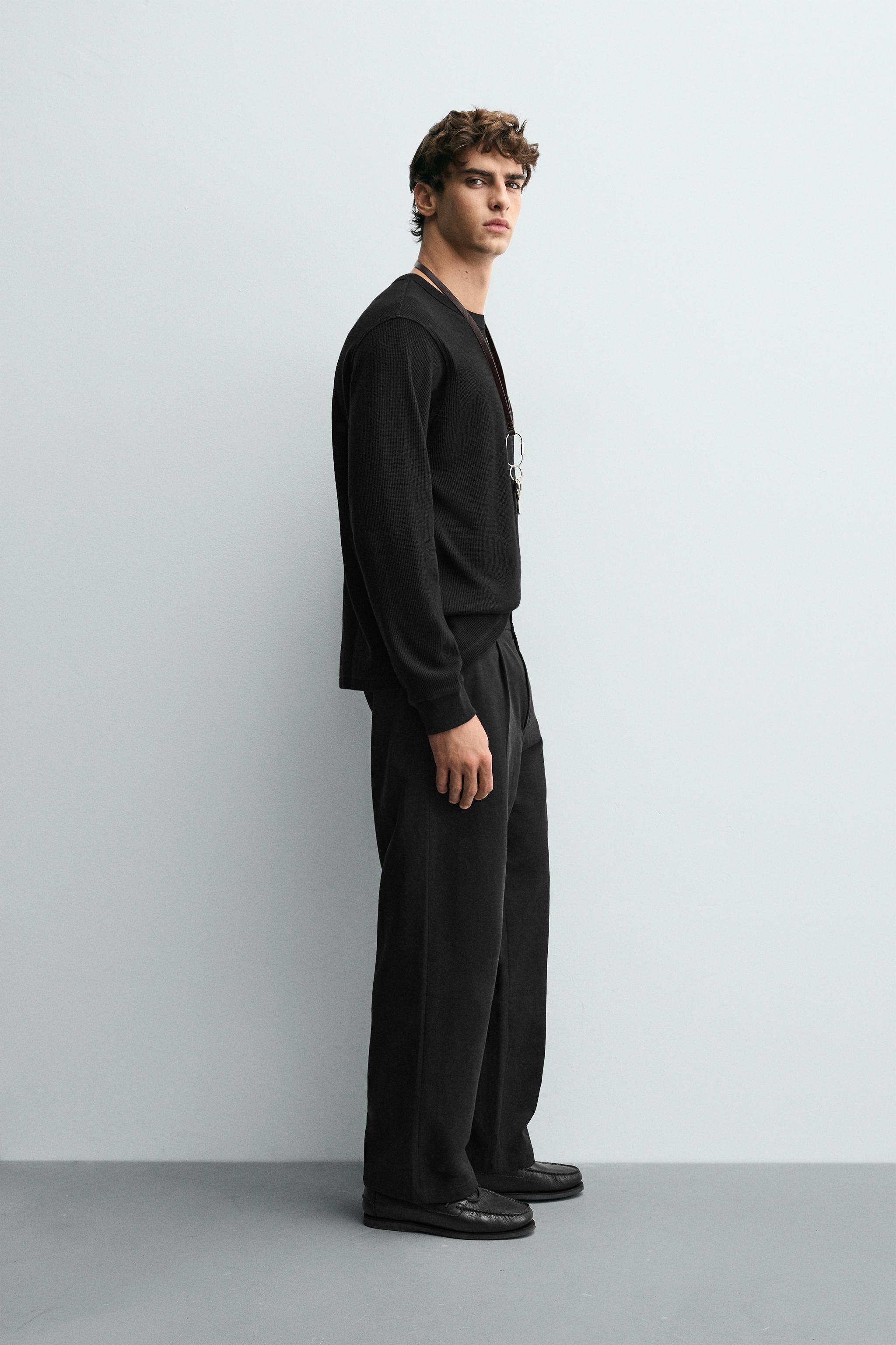 WAFFLE TEXTURED T-SHIRT